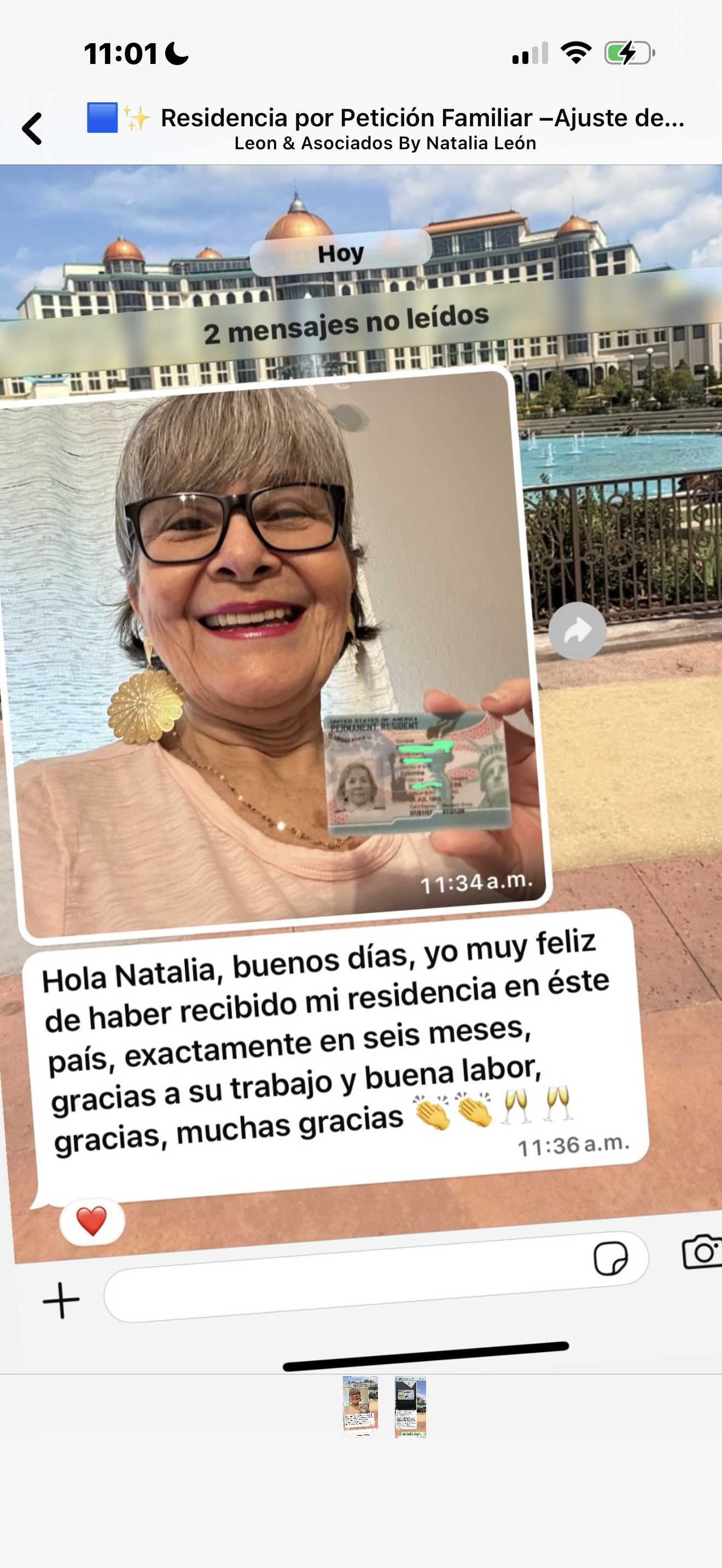 Residencia aprobada · Petición familiar