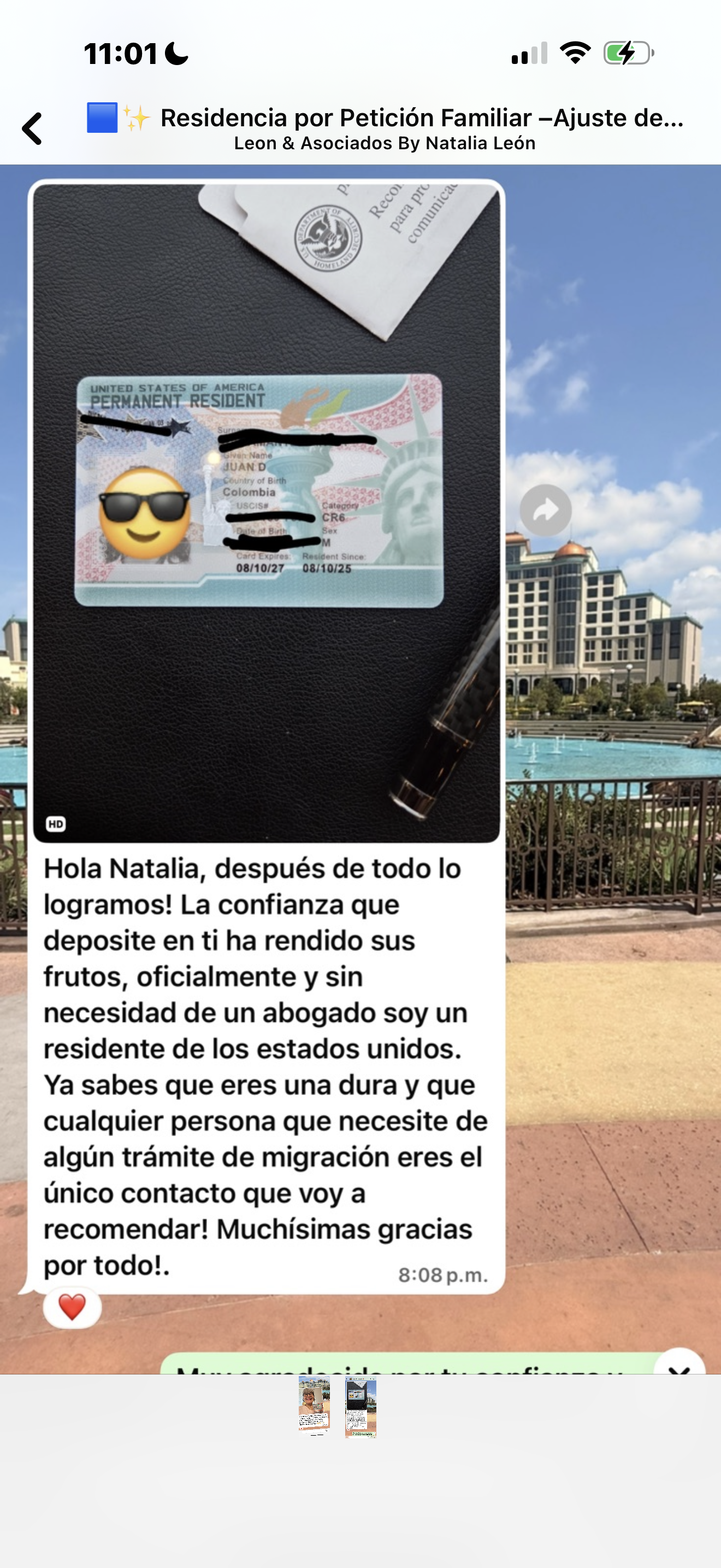 Residencia permanente · Sin abogado