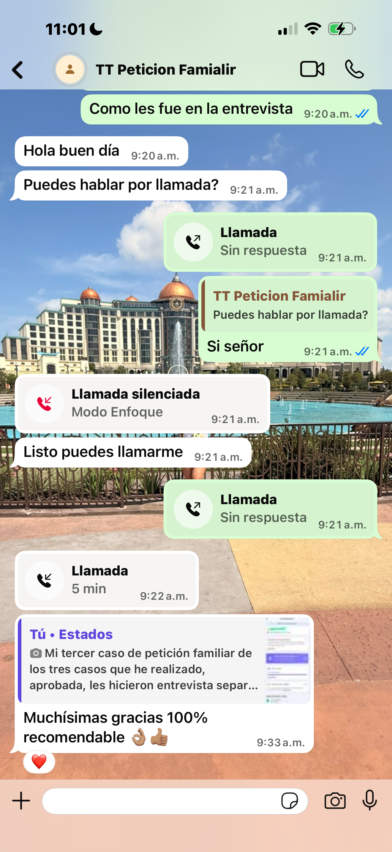 Petición familiar · 100% recomendable