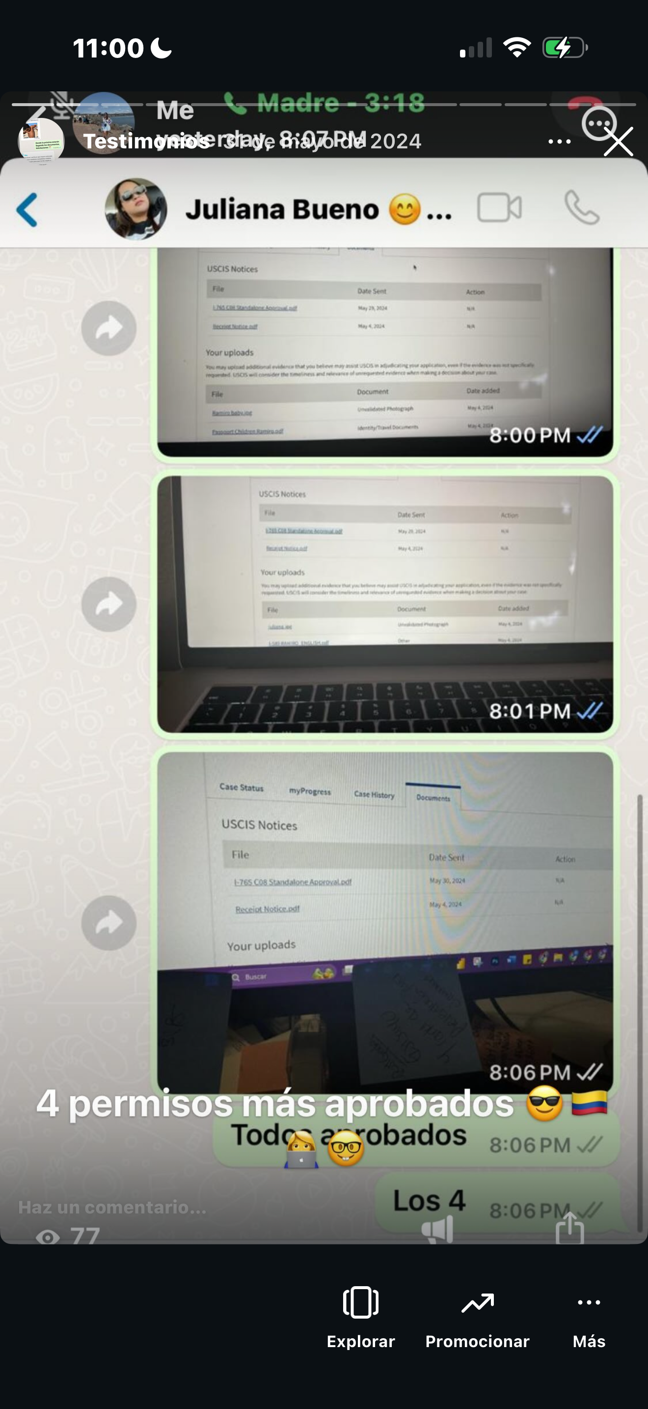 Cuatro permisos de trabajo aprobados